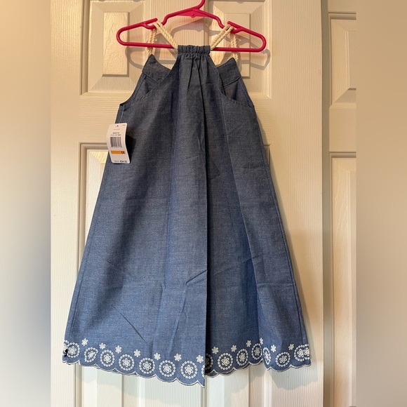Girls Nautica chambray size 6x dress, NWT - Picture 7 of 8